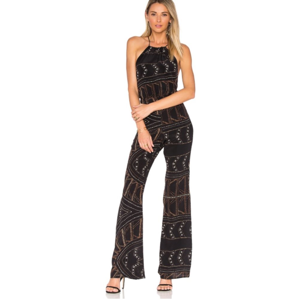 Stone Cold Fox Ischia Jumpsuit - Art Deco Print
